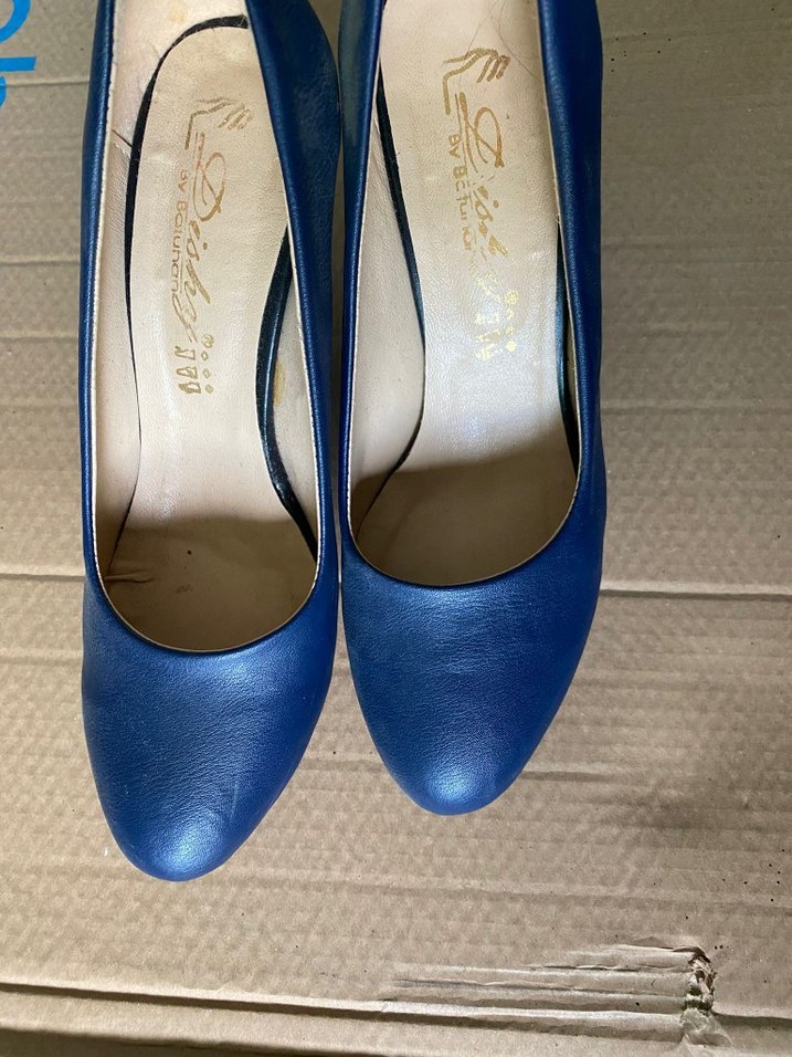 Kadın Mavi Platform Topuklu Stiletto - Görsel 4