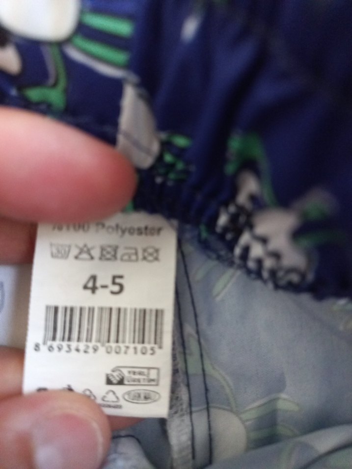 Erkek Çocuk Renkli Desenli Mayo Şort - Görsel 2