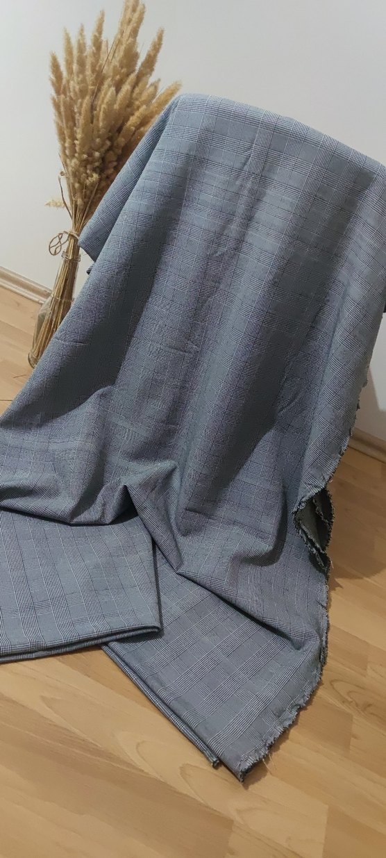 ekose likrali kumaş - Görsel 2