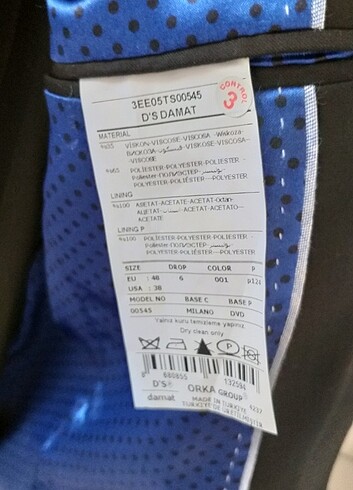 Erkek takim elbise damatlık D.S Damat marka - Görsel 6