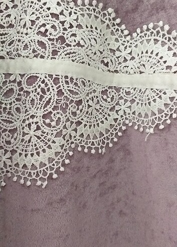 Kadife dantel dataylı sabahlık  - Görsel 6