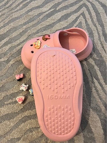 21 Beden pembe Renk Bebek crocs terlik