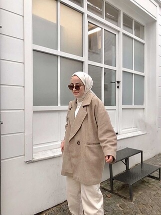 Oversize kaşe ceket