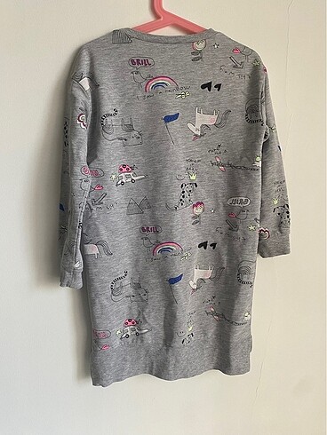 8 Yaş Beden gri Renk LCW UZUN SWEATSHIRT