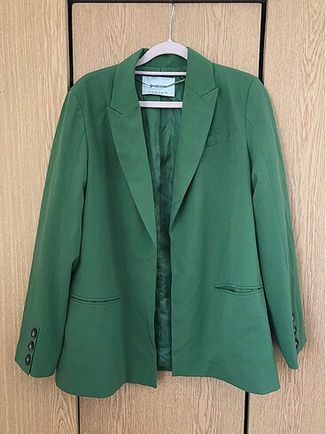 Yeşil blazzer ceket stradivarius