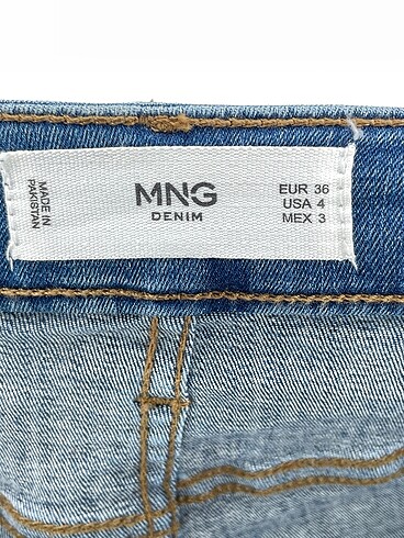 36 Beden mavi Renk Mango Jean / Kot %70 İndirimli.