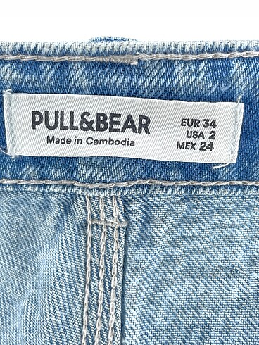 34 Beden mavi Renk Pull and Bear Jean / Kot %70 İndirimli.