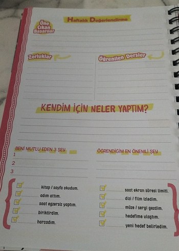 Motivasyon Ajandam - Tarihsiz Başarı Defteri - Görsel 5