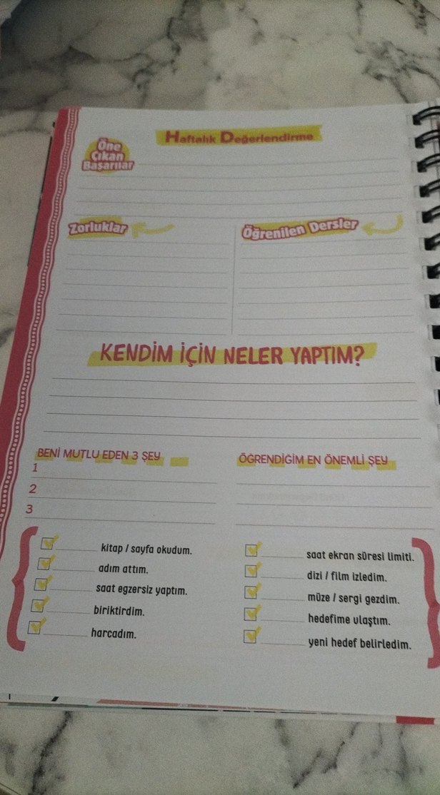 Motivasyon Ajandam - Tarihsiz Başarı Defteri - Görsel 5