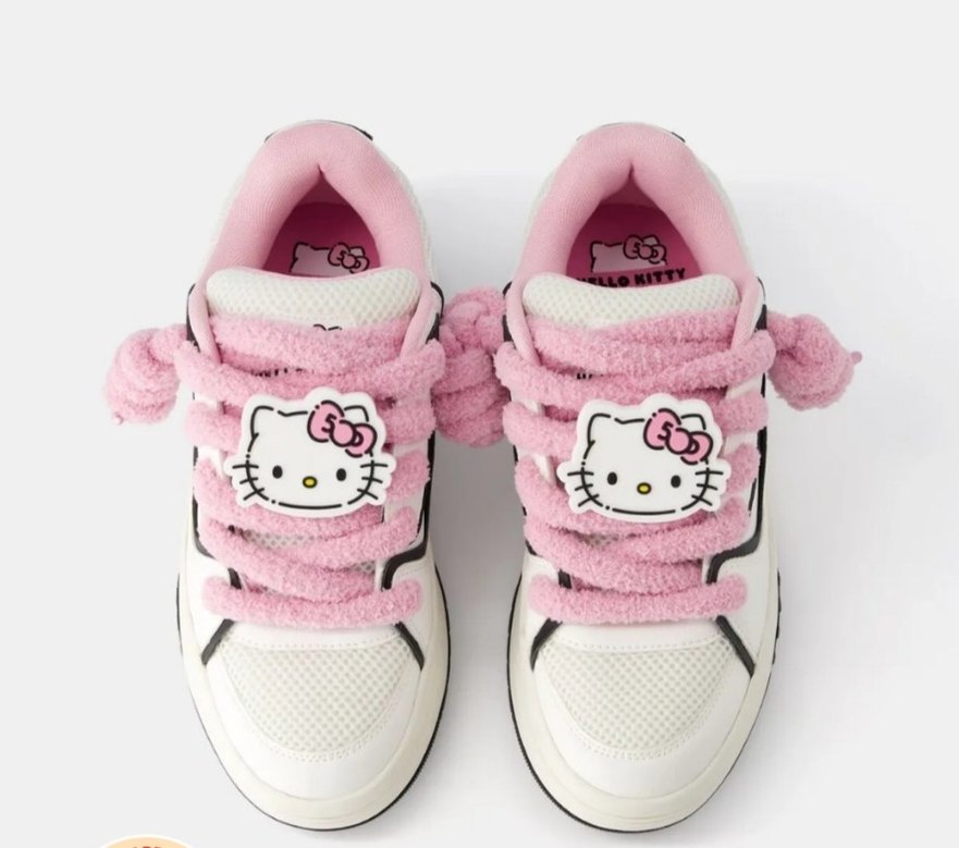 Bershka Hello Kitty Mania Pembe Spor Ayakkabı - Görsel 2