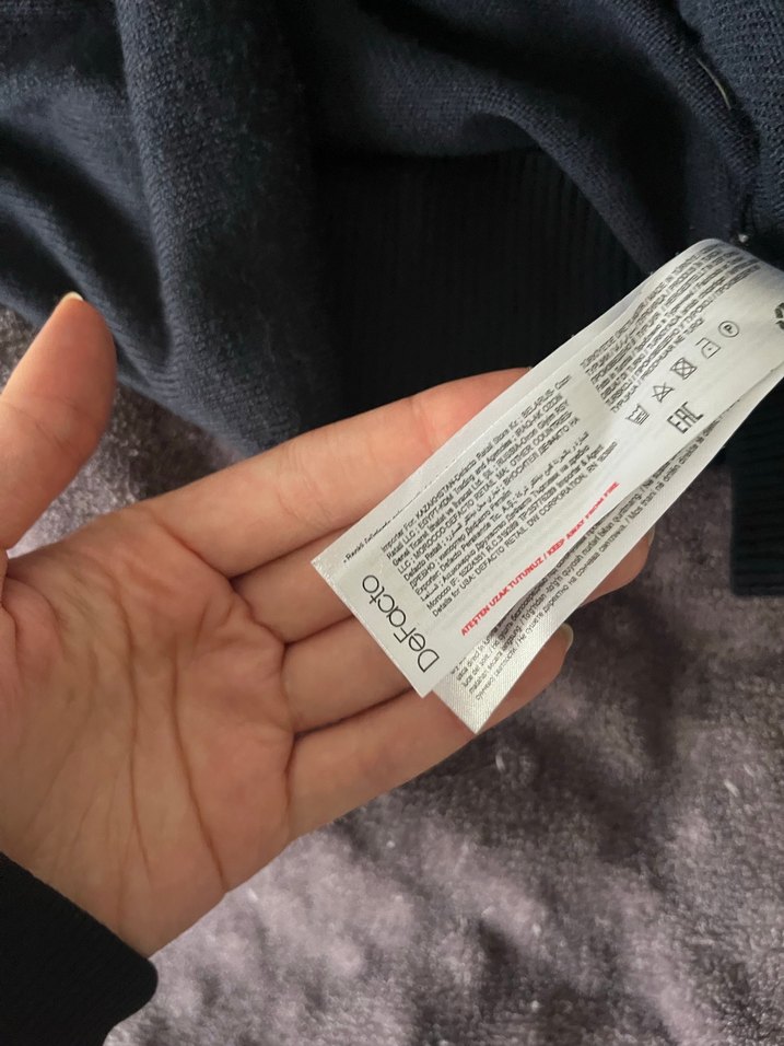 Kadın Lacivert Kazak - Görsel 3