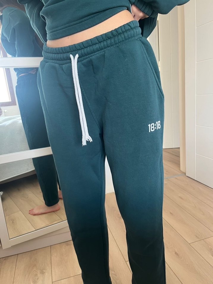 Unisex yeşil eşofman - Görsel 2