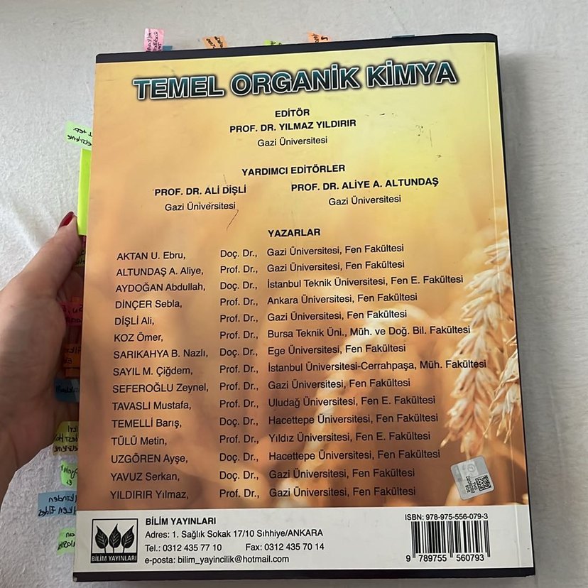 Temel Organik Kimya - Prof. Dr. Yılmaz Yıldırır - Görsel 2