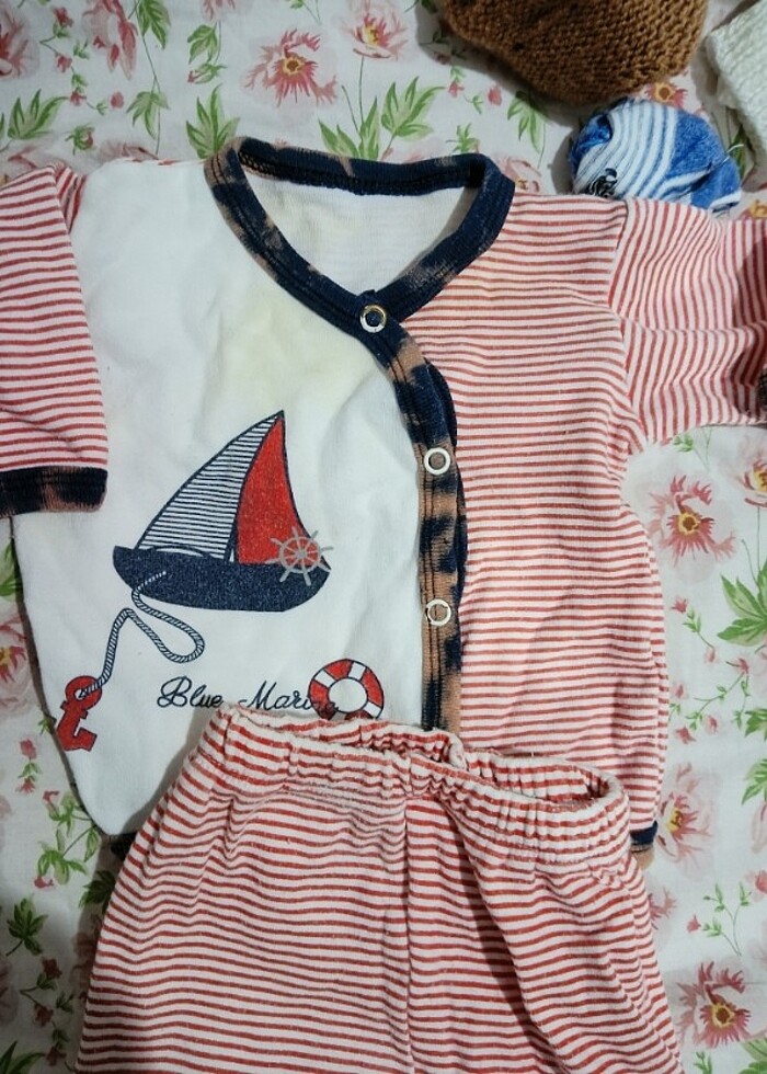 Bebek hastane çıkısı pijama takım - Görsel 2