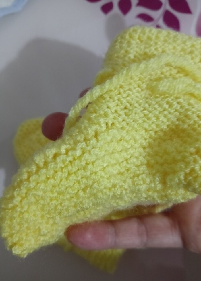 Bebekler örgüsğ patik - Görsel 2