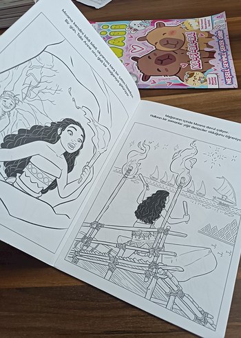 Moana çıkartmalı boyama kitabı - Görsel 6