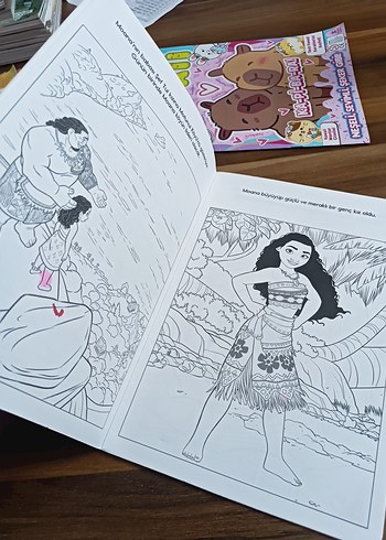 Moana çıkartmalı boyama kitabı - Görsel 5