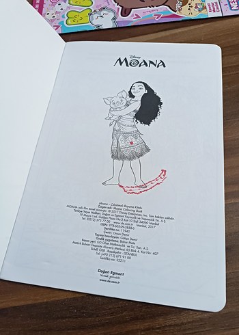 Moana çıkartmalı boyama kitabı - Görsel 3