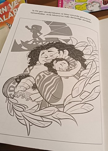 Moana çıkartmalı boyama kitabı - Görsel 10
