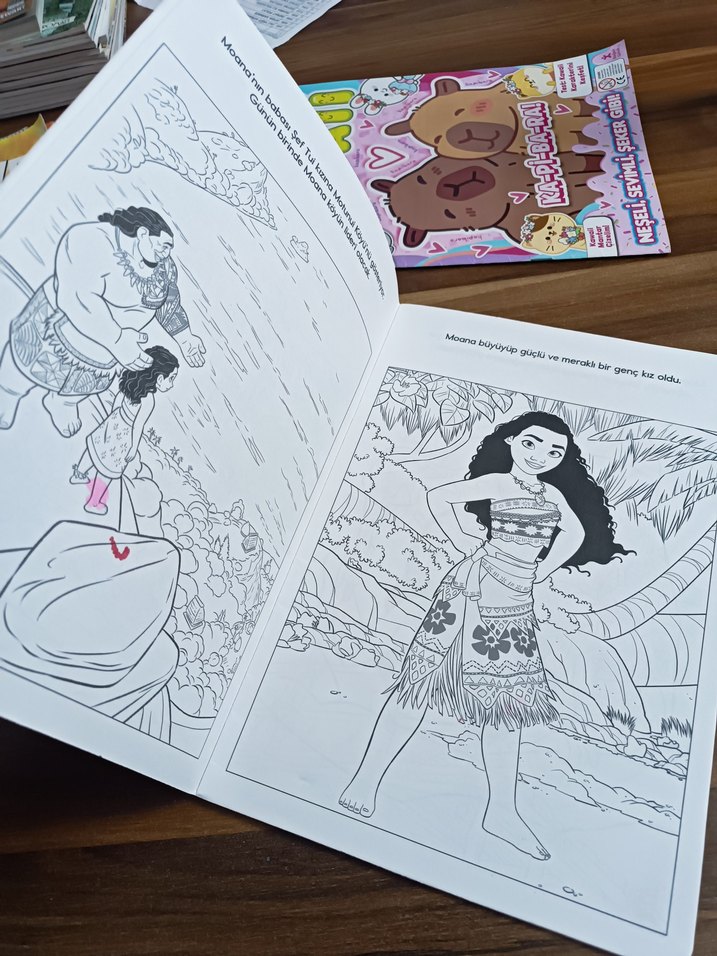 Moana çıkartmalı boyama kitabı - Görsel 5