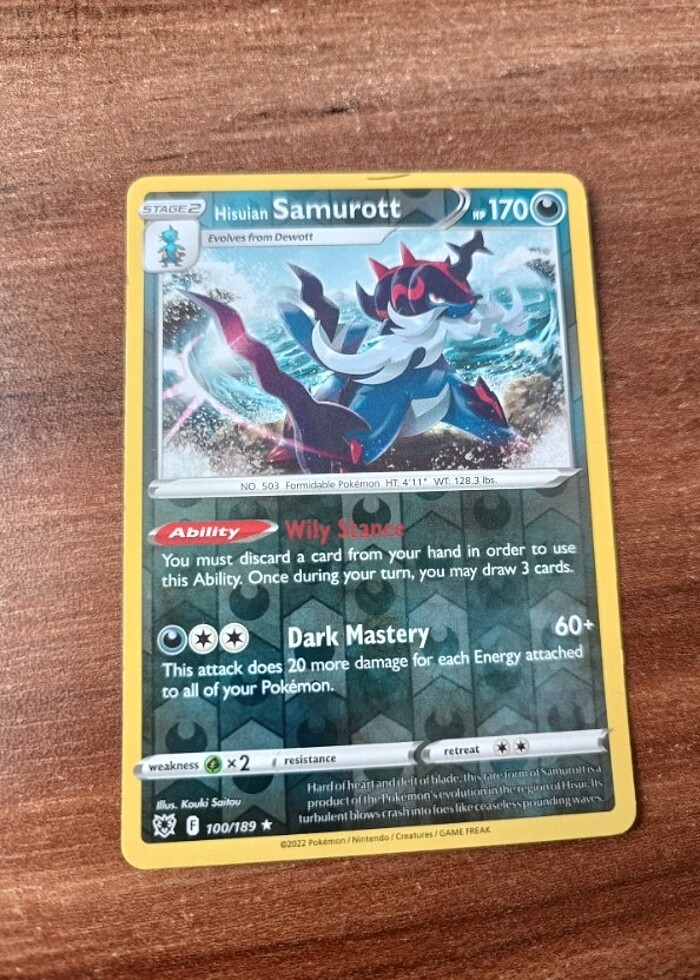 Pokemon Stage 2 Hisuian SAMUROTT - Görsel 3