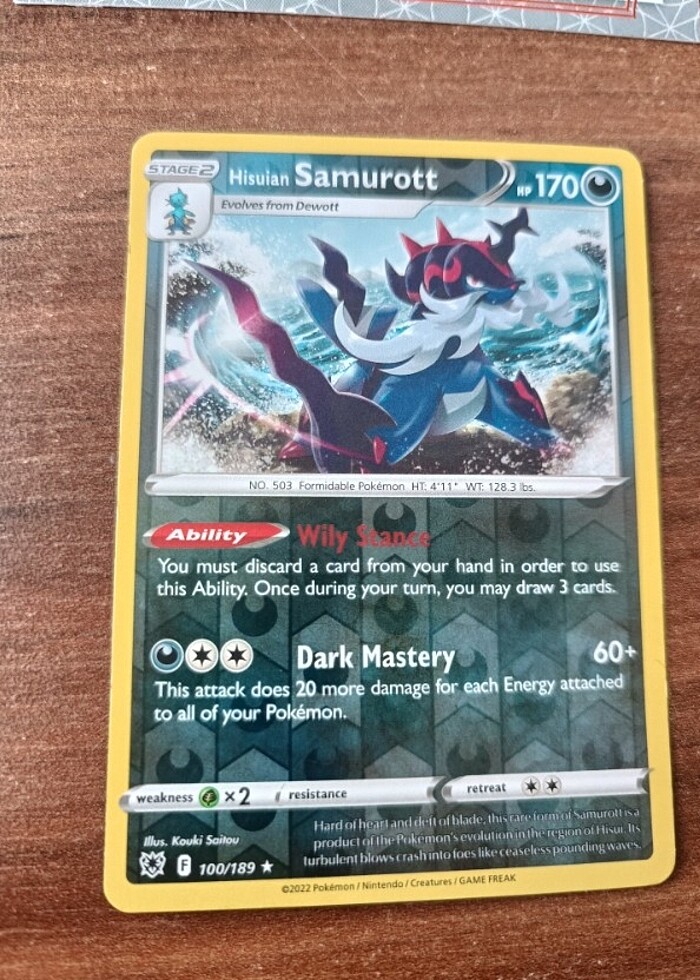 Pokemon Stage 2 Hisuian SAMUROTT - Görsel 4