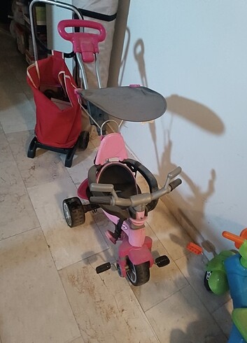 Beden mor Renk 3 Tekerlekli Pembe Çocuk Bisikleti
