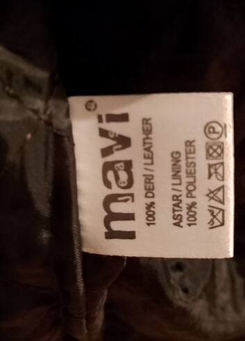 xs Beden siyah Renk Mavi marka deri ceket
