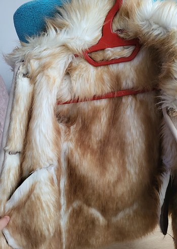 Süet Kürklü Bohem çocuk Kaban - Görsel 4