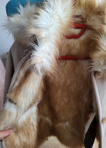 Süet Kürklü Bohem çocuk Kaban - Görsel 3