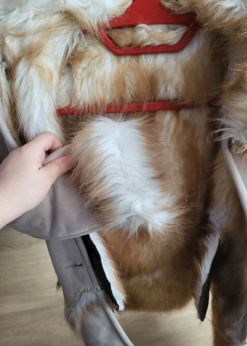 Süet Kürklü Bohem çocuk Kaban - Görsel 5