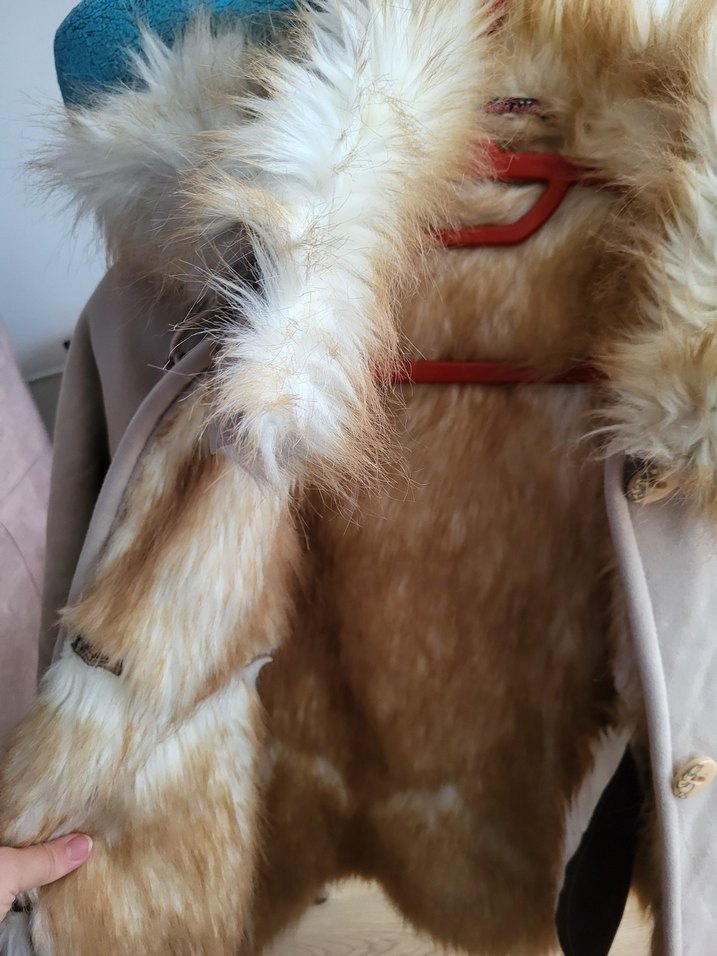 Süet Kürklü Bohem çocuk Kaban - Görsel 3