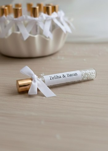 Renkli Şekerli Mini Cam Tüp Hediyelik - Görsel 5