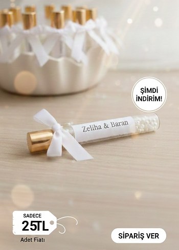 Renkli Şekerli Mini Cam Tüp Hediyelik - Görsel 4