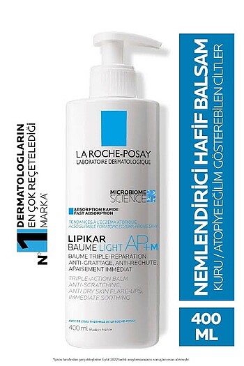 La Roche Posay Lipikar Baume Light AP+M Atopiye Eğilim Gösteren 