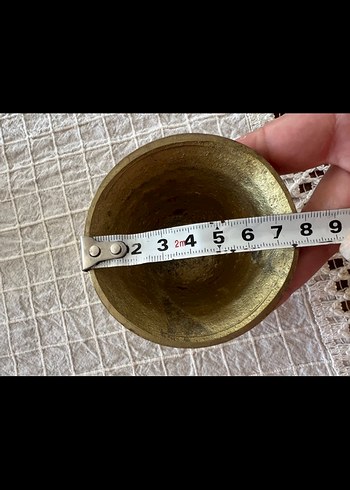 American Vintage Pirinç Dekoratif Çan