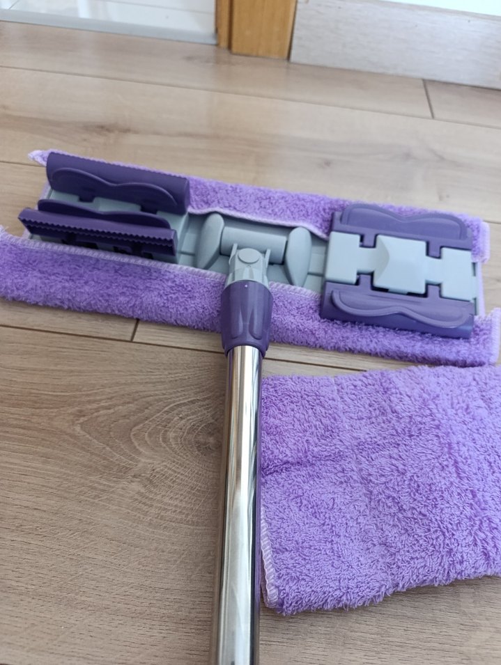 Pastel Mor Mop ve Mikrofiber Bez - Görsel 2