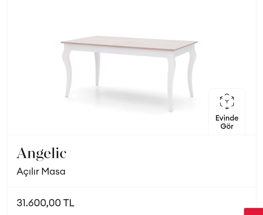 KELEBEK MOBİLYA Angelic serisi yemek masası - Görsel 2