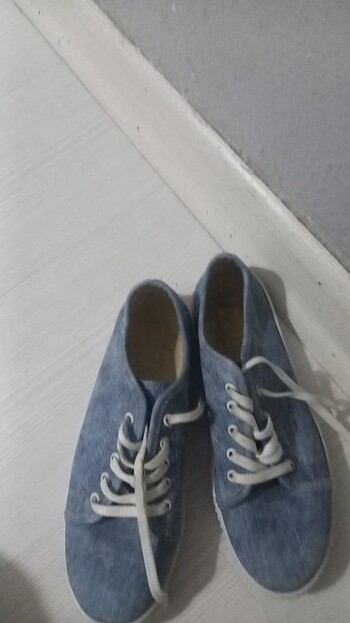 39 Beden Bebe mavisi kot gibi duran ayakkabı sneaker 