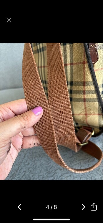  Beden kahverengi Renk Burberry Vintage Backpack