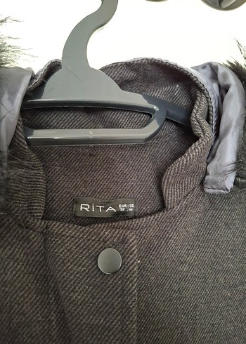 Gri Uzun Kürklü Kaban - Görsel 7