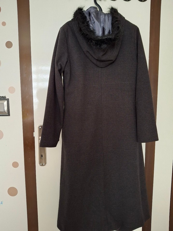 Gri Uzun Kürklü Kaban - Görsel 3