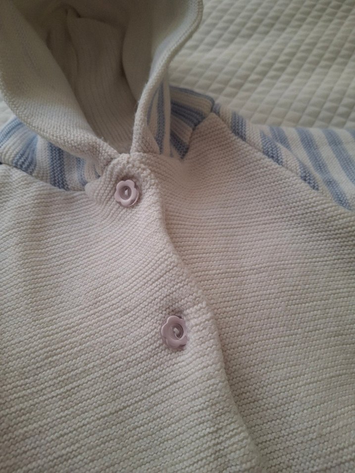 Kapüşonlu Düğmeli Erkek Çocuk Hırka - Görsel 2