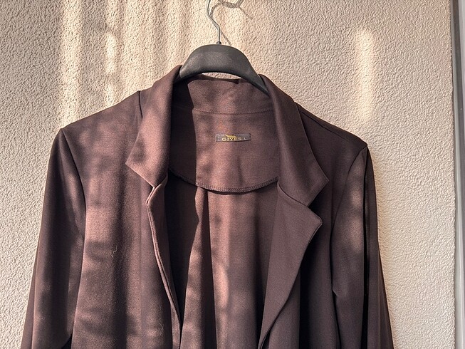 l Beden kahverengi Renk Blazer ceket
