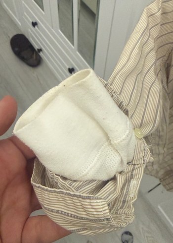 Kız Çocuk Keten Bej Gömlek - Görsel 7