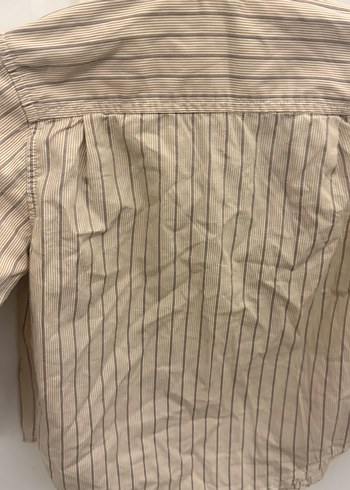 Kız Çocuk Keten Bej Gömlek - Görsel 2