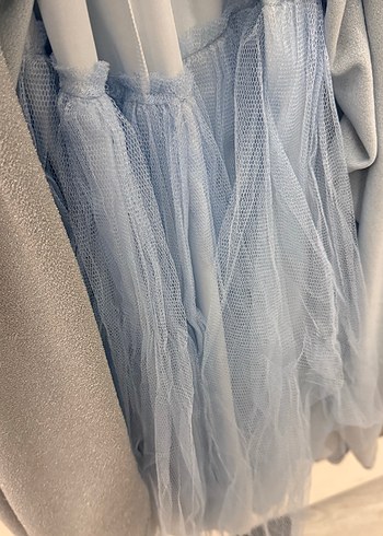 Açık mavi şık abiye - Görsel 9