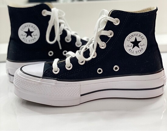 Siyah Converse Platform