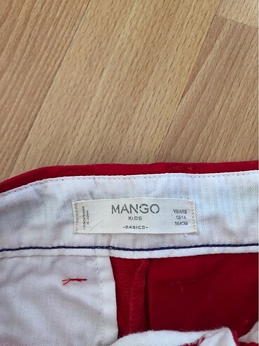 xs Beden Mango Kids Kırmızı Şort | 13-14 Yaş | XS Beden Uygun | Ayarlanab