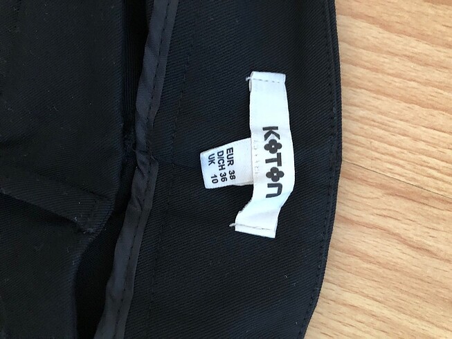 Koton Siyah kumaş pantolon 38 beden